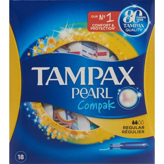 Tampax Tampons Compak Pearl Regular 18 pieces