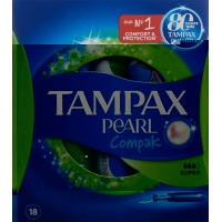 Tampax Tampons Compak Pearl Super 18 pieces