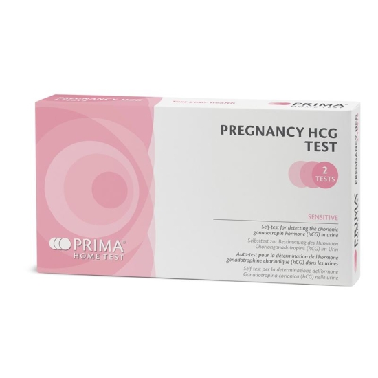 PRIMA HOME TEST HCG pregnancy test 2 pcs