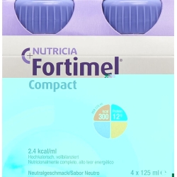 Fortimel Compact Neutral 4 Bottles 125 ml