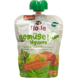 Holle Pouchy sweet potato & carrot with pea 90 g