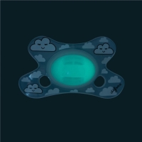 Difrax pacifiers Natural 0-6M Night Silicone