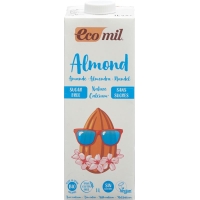 ECOMIL Almond drink with calcium lt without sugar 1