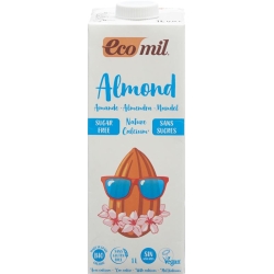 ECOMIL Almond drink with calcium lt without sugar 1