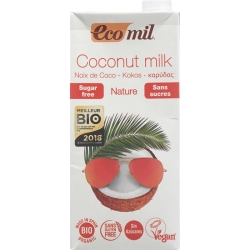 ECOMIL coconut drink lt without sugar 1