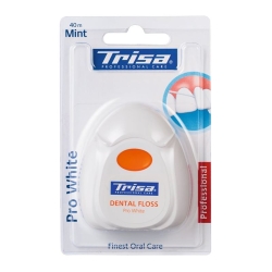 Trisa dental floss 40m Pro White