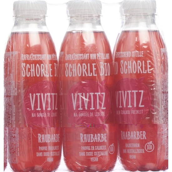 VIVITZ organic juice Rhubarb 6 x 0.5 lt