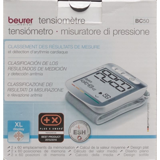 Beurer wrist blood pressure monitor BC 50