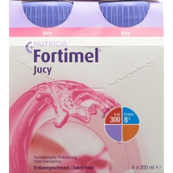 Fortimel JUCY strawberry 4 Fl 200 ml