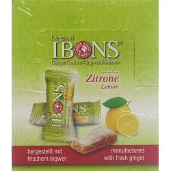 IBONS ginger candy display Lemon 12x60g