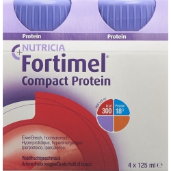 Fortimel Compact protein Forest fruit 4 bottles 125 ml