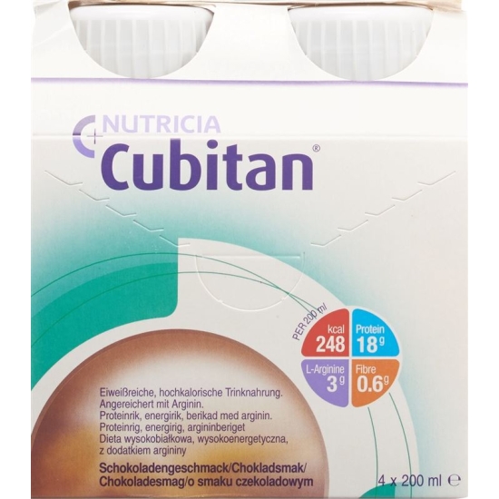 Cubitan ONS chocolate 4 x 200 ml