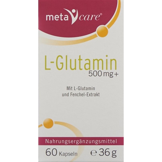 Meta Care L-glutamine 500 mg 60 capsules