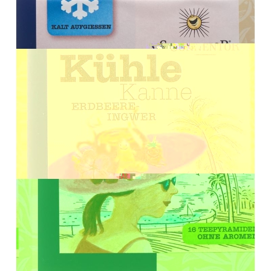 Sonnentor cool pot Teepyramiden strawberry ginger 16 pcs