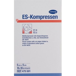 Mediset ES compress type 17 5x5cm 12 fold sterile 100 pcs