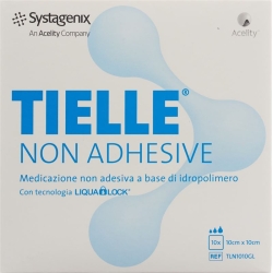 TIELLE NON ADHESIVE foam dressing 10x10cm non-adhesive 10 pieces