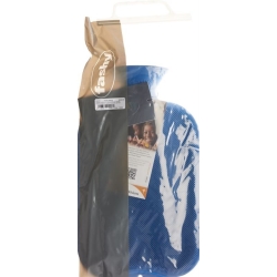 Fashy hot water bottle thermoplastic 2l half louver Sapphire