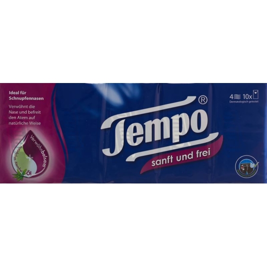 Tempo handkerchiefs soft & free 10 x 9 units