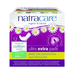 Natracare Sanitary Napkins Wing Ultra Extra Normal 12 pieces