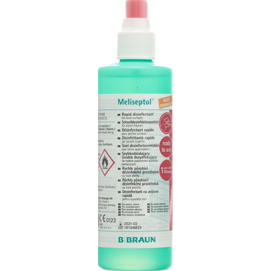 Meliseptol New Formula spray bottle 250 ml EU