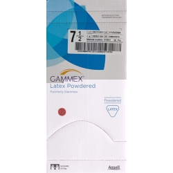 Gammex 7½ latex surgical gloves Powdered 50 pairs