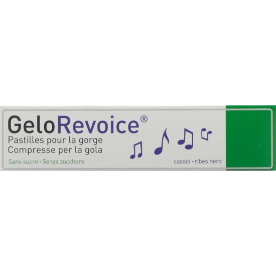 GeloRevoice Halstabletten cassis menthol 20 pcs