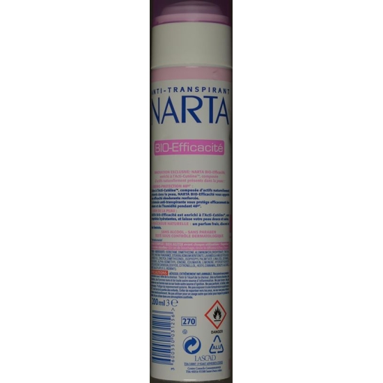 Narta deodorant atomiser spray bio efficacité 200 ml buy online