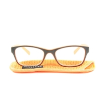 Nicole Diem reading glasses 1.50dpt orange-blk