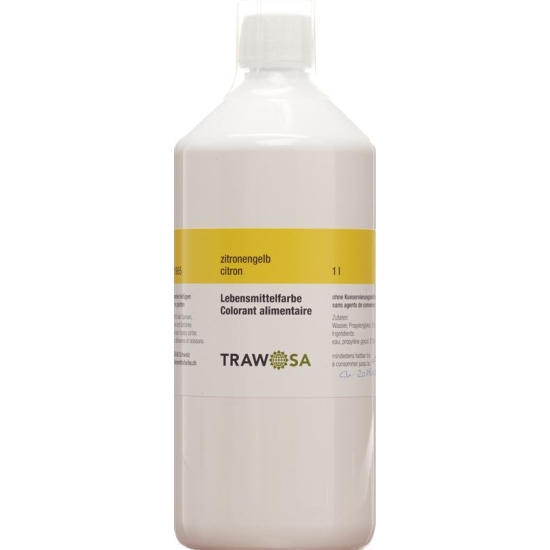 1000 Trawosa food dye lemon yellow ml