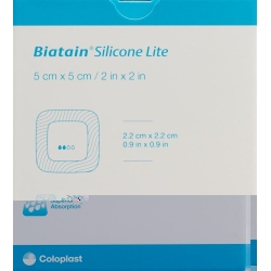 Biatain Silicone Lite foam dressing 5x5cm 5 pcs
