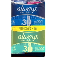 Ultra always binding Night Value Pack 18 pcs
