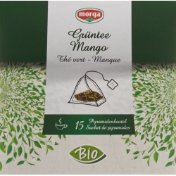Morga Mango Grüntee Pyramide Bio 15 Stück