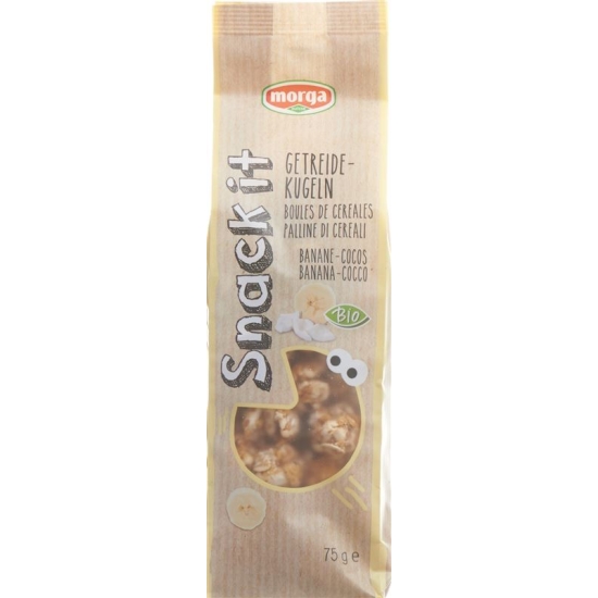 Morga snack it cereal balls Banana Coconut Bio 75 g
