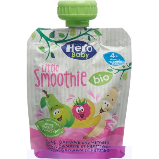 Hero Baby Organic Smoothie Pear Banana Raspberry Btl 90 g