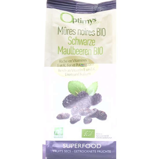 Optimys black mulberries Bio 180 g