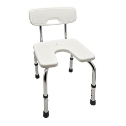 Sundo shower chair white with backrest