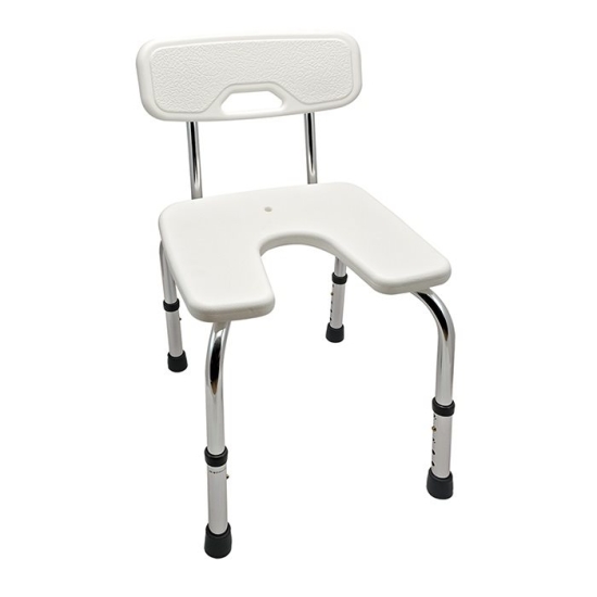 Sundo shower chair white with backrest