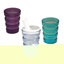 Sundo grooves cup leak proof 200ml transparent