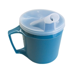 Sundo cup thermo 200ml transparent blue with lid