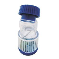Sundo tablets mortar with screw cap blue-transparent