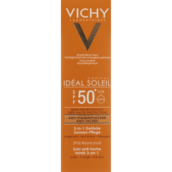 Vichy Ideal Soleil Anti-pigmentation cream 3in1 tinted SPF50 + 50 ml