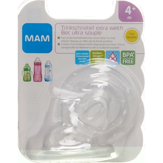 MAM spout extra soft 4+ Months 2 pcs
