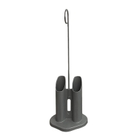 Sahag Krücken- / floor stand aluminum gray for 1 pair