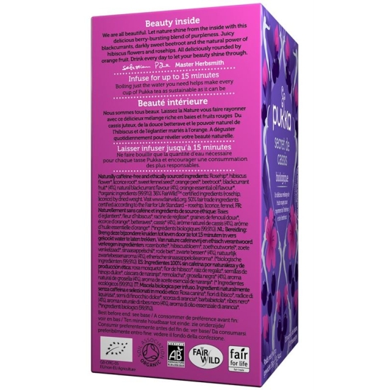 Pukka Secret de Cassis Thé bio Btl 20 pcs