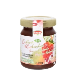 Morga fruit spread strawberry-rhubarb Agave Bio 60 g