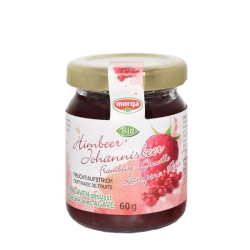 Morga fruit spread raspberry currant Agave Bio 60 g
