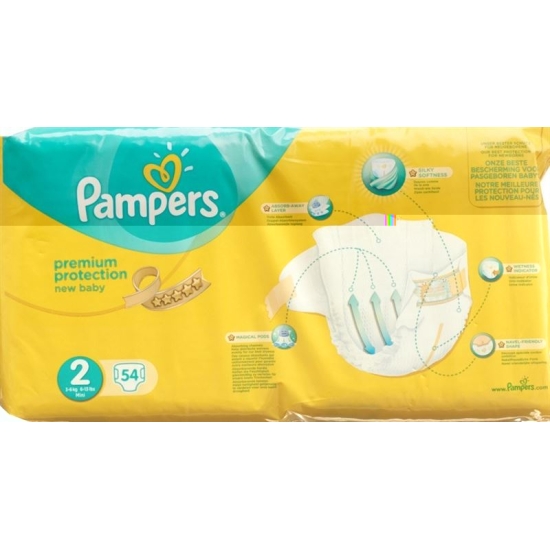 Pampers Premium Protection New Baby Gr2 4-8kg Mini Economy Pack 54 pcs