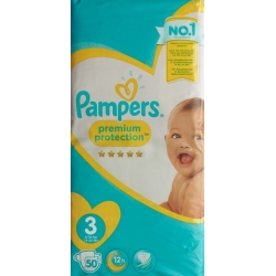 Pampers Premium Protection Gr3 6-10kg Midi Sparpackung 50 pcs