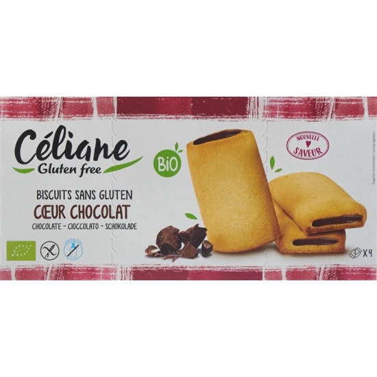 Les Recettes de Céliane biscuits cocoa hazelnut filling Gluten Free Organic 165 g