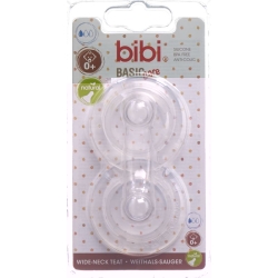 Bibi wide-mouth suction BasicCare S NatSil SV-A + B 2 pcs